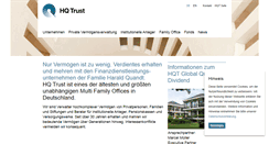 Desktop Screenshot of hqtrust.de