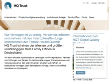 Tablet Screenshot of hqtrust.de